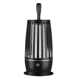 Rechargeable Mosquito Killer Lamp Bug Zapper with Night Light Strap Mosquito Catcher with Max 1615Square Feet Range UV Light for Indoor Outdoor (Option: BugZapperBlack)